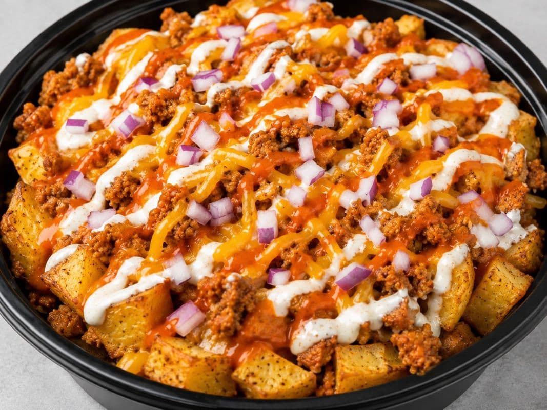 Vegan Buffalo Loaded Potato Bowl