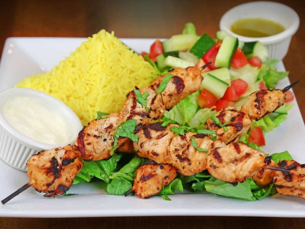 Shish Tawouk (Chicken Souvlaki) Dinner(GF)