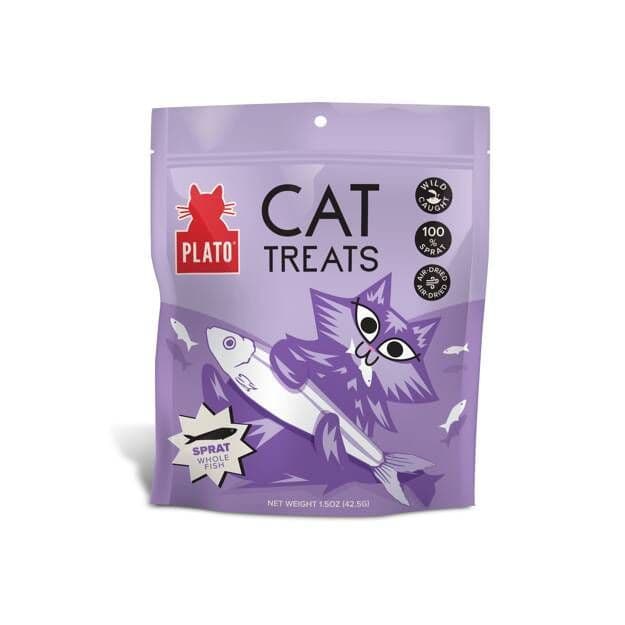 Plato Pet Treats Air-Dried Cat Treats Baltic Sprat 42.5g
