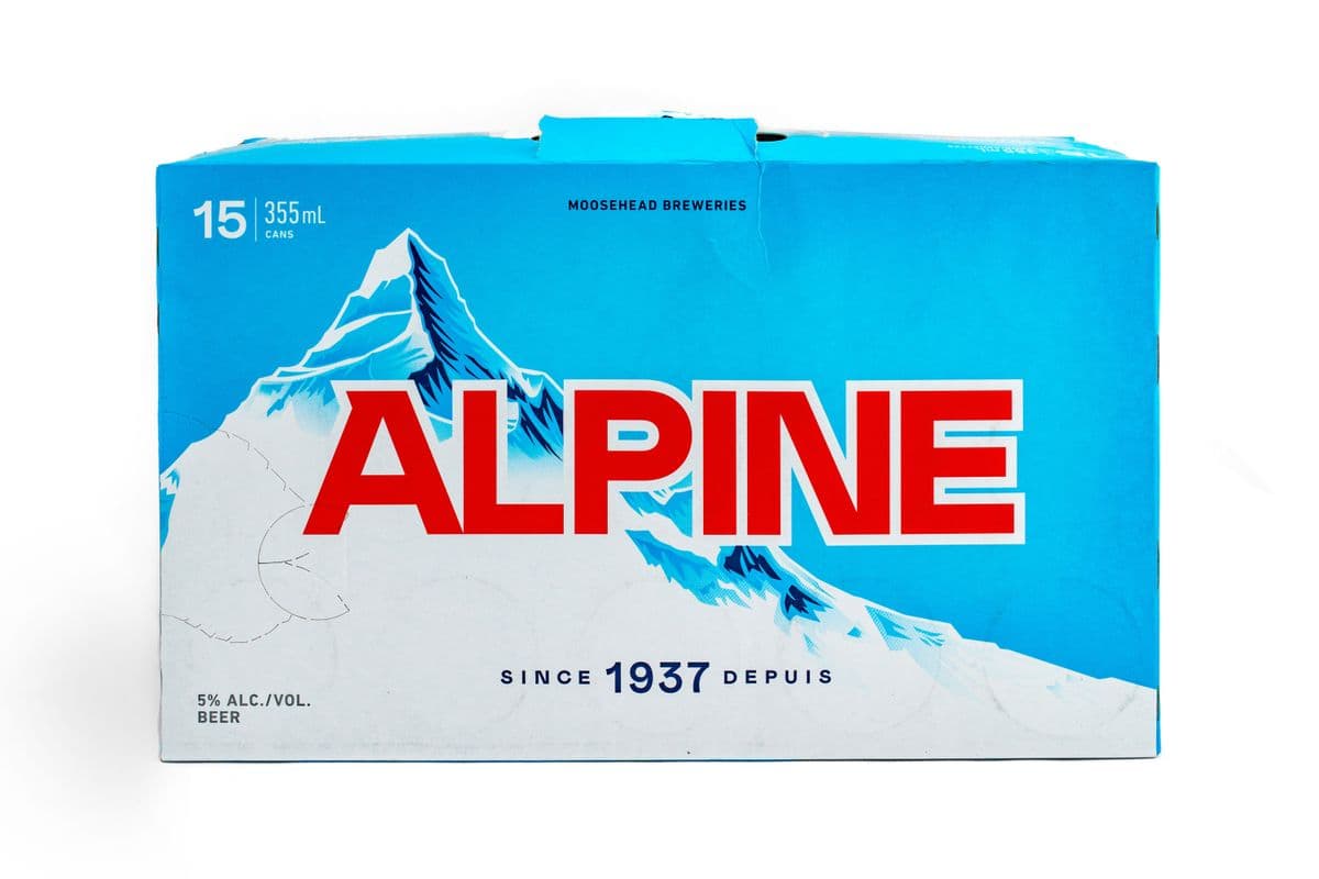802128. Alpine Lager (15 Cans) (1 x 15pc)