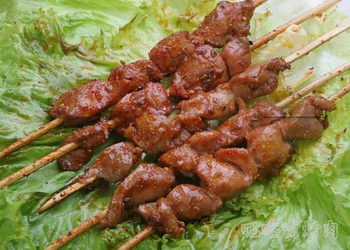 32. Chicken Gizzards (3 skewers) 烤鸡胗