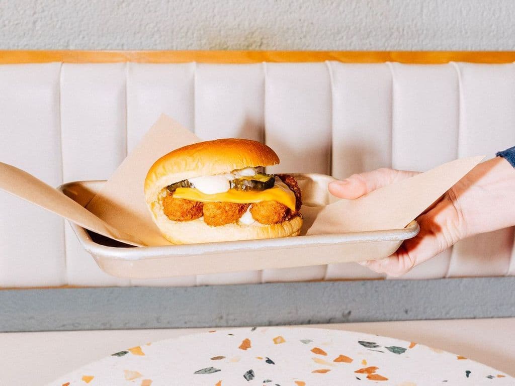 Vegetarian Beyond Meat Sandwich