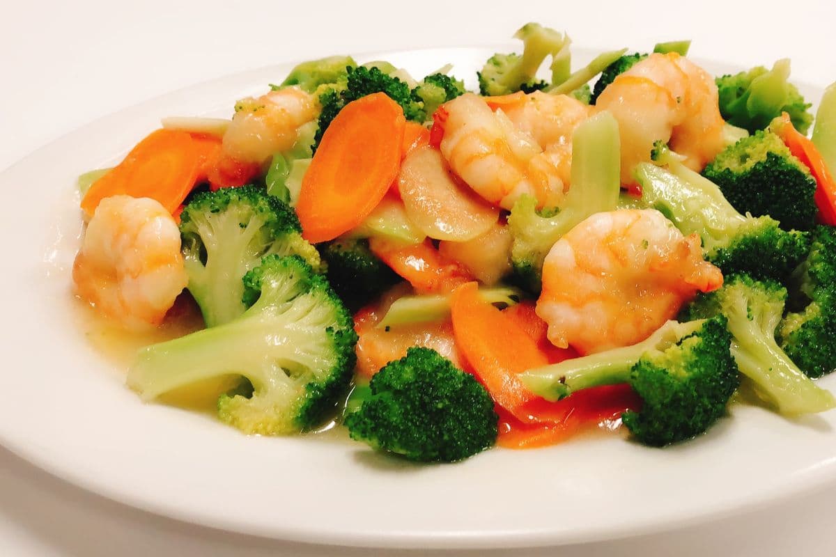 70. Shrimp with Mixed Vegetables