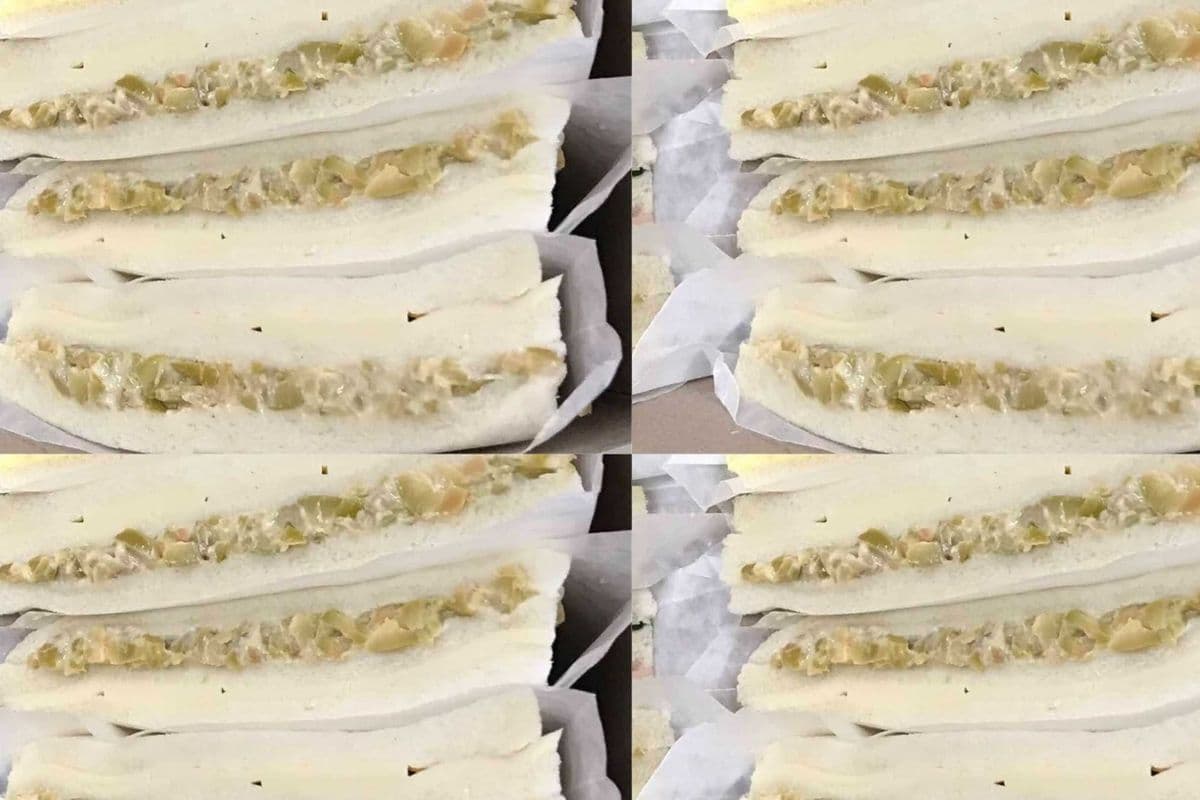 4 Cheese & Green Olives Sandwiches (vegetarian) (Triangular )