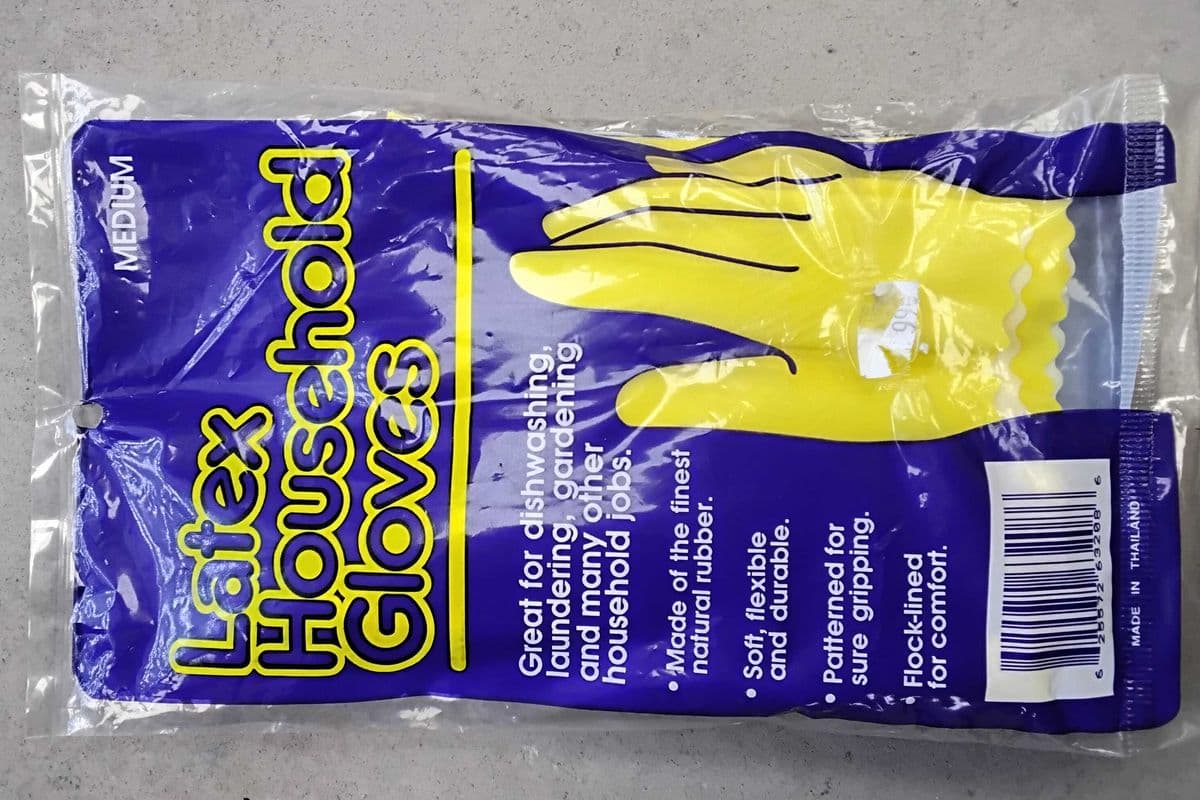 Latex household gloves M