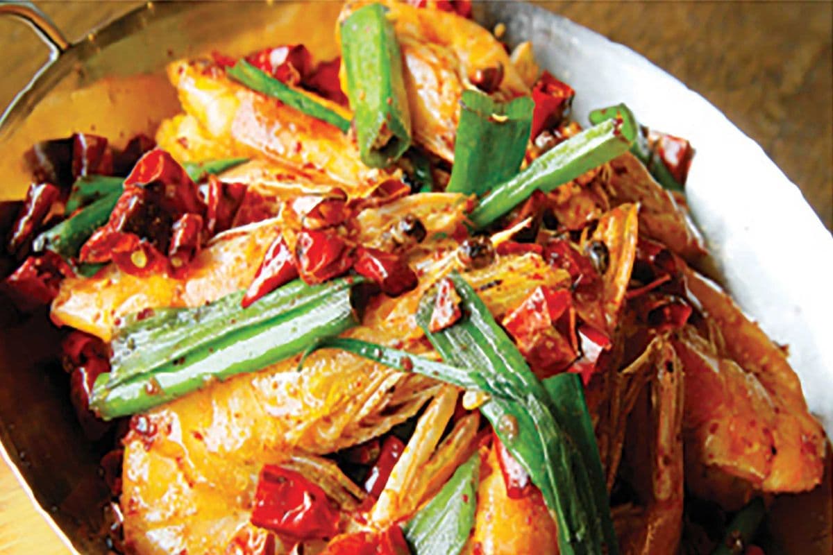 Spicy Shell-on Shrimps with Peppercorn 帶殼乾鍋蝦