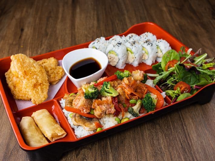 Vegan Spam Teriyaki Lunch Box