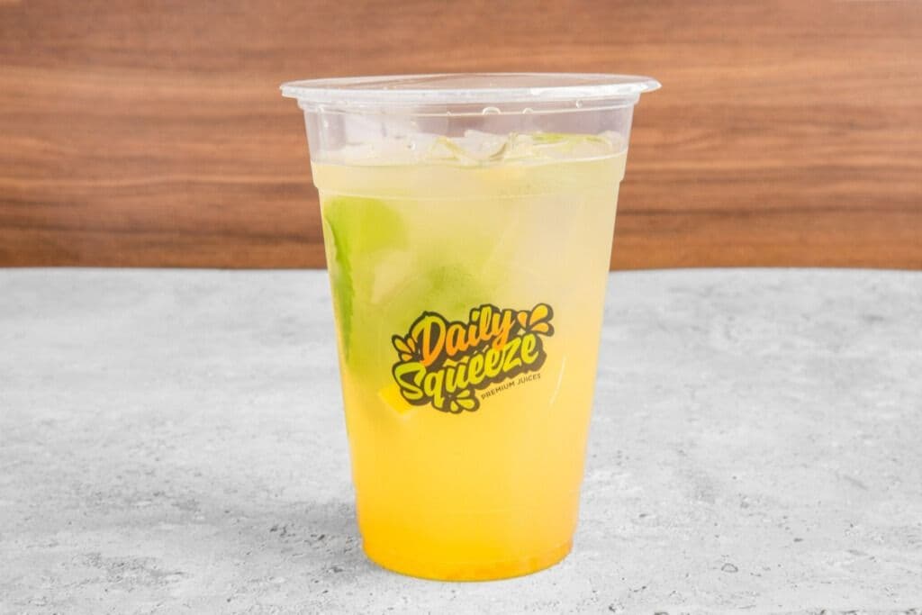 Passion Fruit Green Tea with Lime and Aloe Jelly