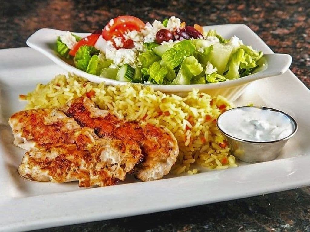 Chicken Souvlaki Dinner