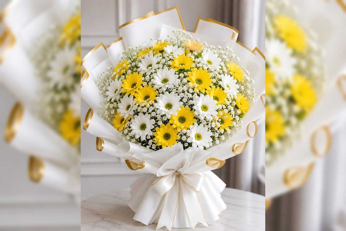 White and yellow Bouquet