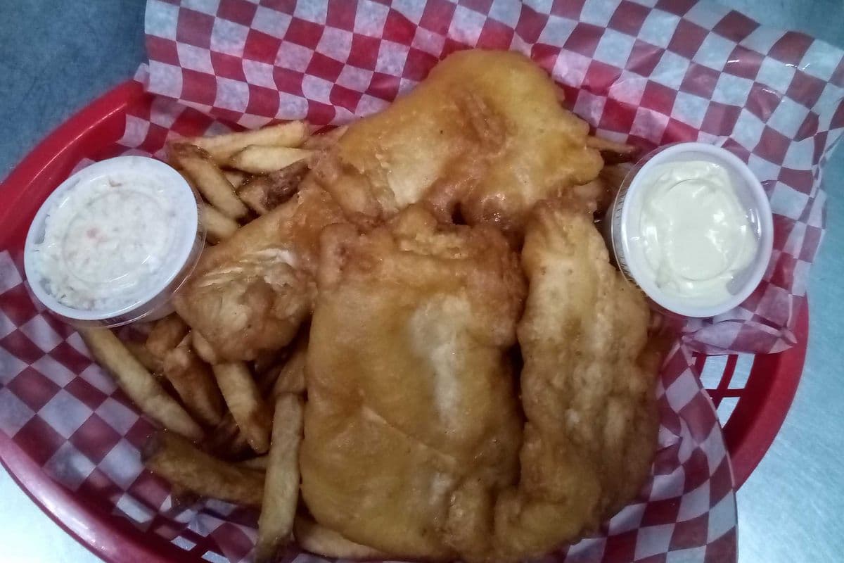 Gluten free two piece fish and chips