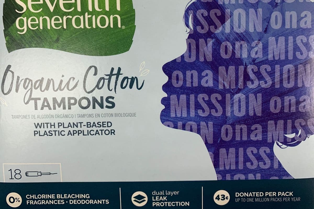 Seventh Generation Organic Cotton Tampons (18 Tampons)