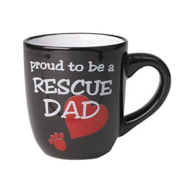 Petrageous Lucky Paws Proud To Be A Rescue Dad Coffee Mug 18 oz