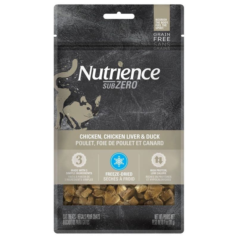 Nutrience Grain Free Subzero Multi protein Treats - Chicken, Chicken Liver & Duck Liver - 30 g (1 oz)