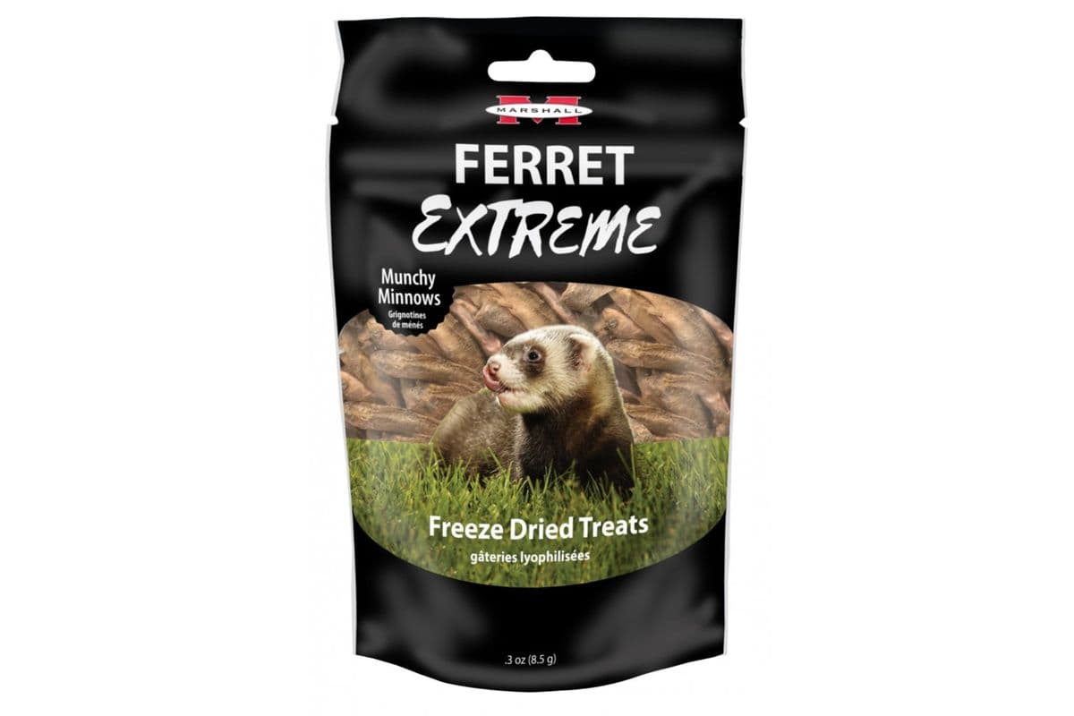 Marshall Ferret Extreme Freeze Dried Treats - Munchy Minnows (3 oz)