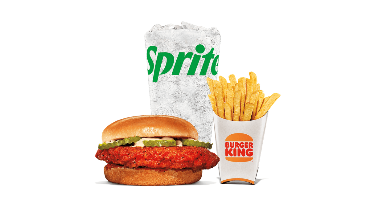 Nashville Hot Crispy Chicken Sandwich Medium Combo
