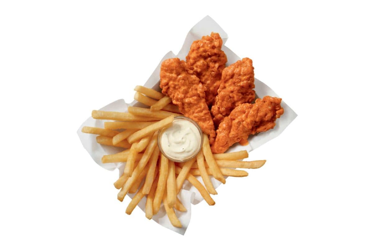 Buffalo Sauced & Tossed Chicken Strip Basket