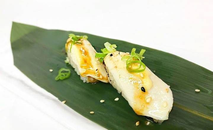Torched White Tuna Sushi