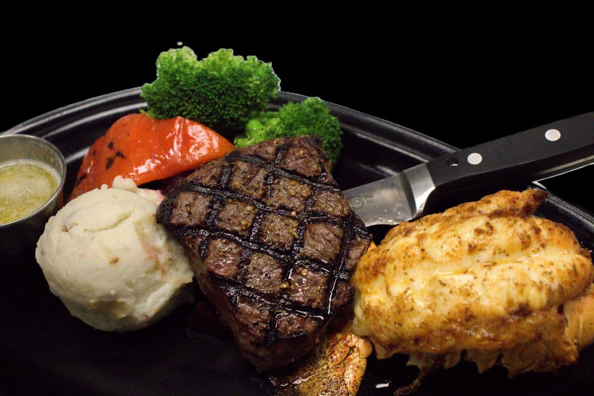 Grilled Steak and Lobster