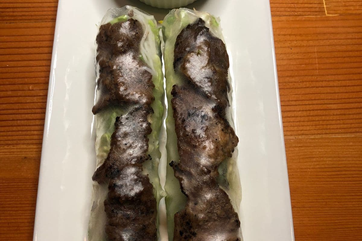4. Grilled Beef Salad Rolls