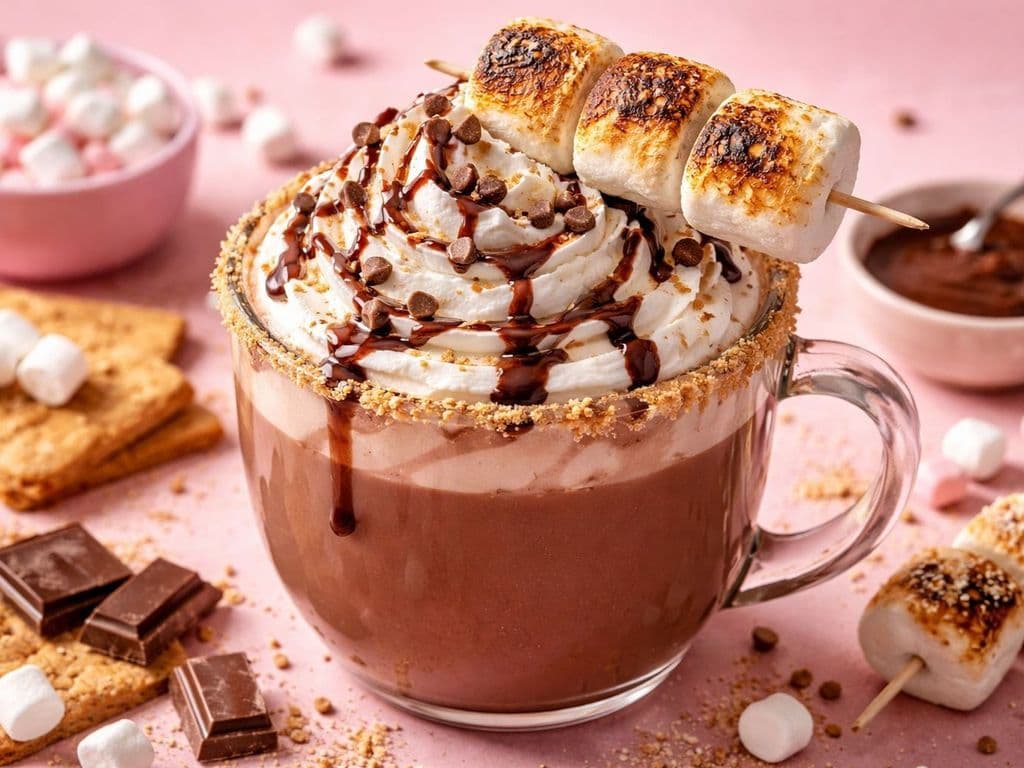 Hot Chocolate with Tosted Marshmallow