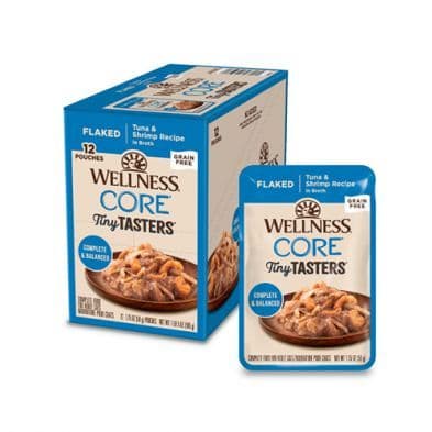 Wellness Core Tiny Tasters Tuna & Shrimp In Sauce Wet Cat Food 1.75 oz