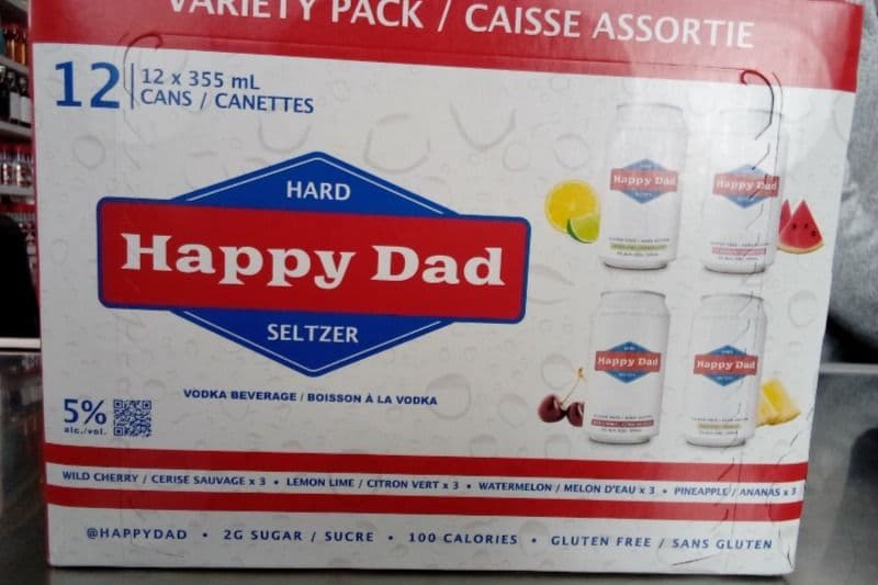 Hard Happy Dad Seltzer (12 x 355 ml Cans)