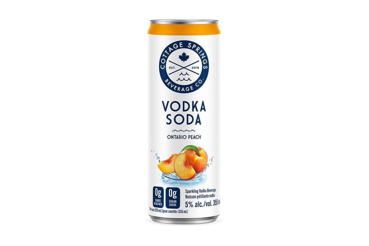 Cottage Spring Vodka Ontario Peach (1 x 355 ml)