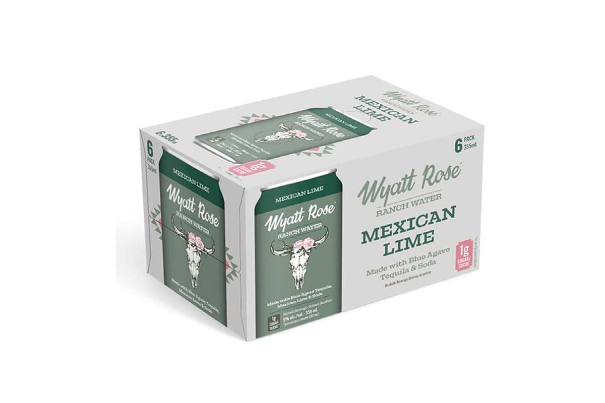 882740 - WYATT ROSE RANCH WATER MEXICAN LIME (6 x 355ml)