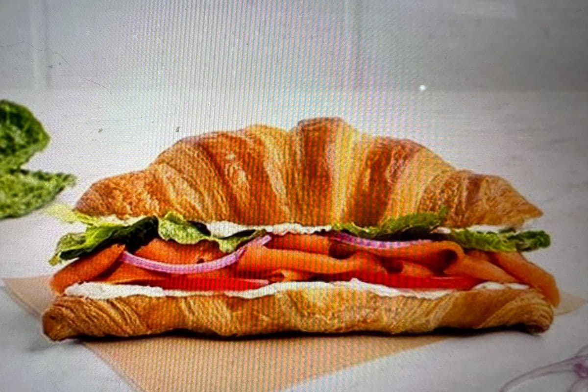 Smoked Salmon and Scrambled Egg Croissant