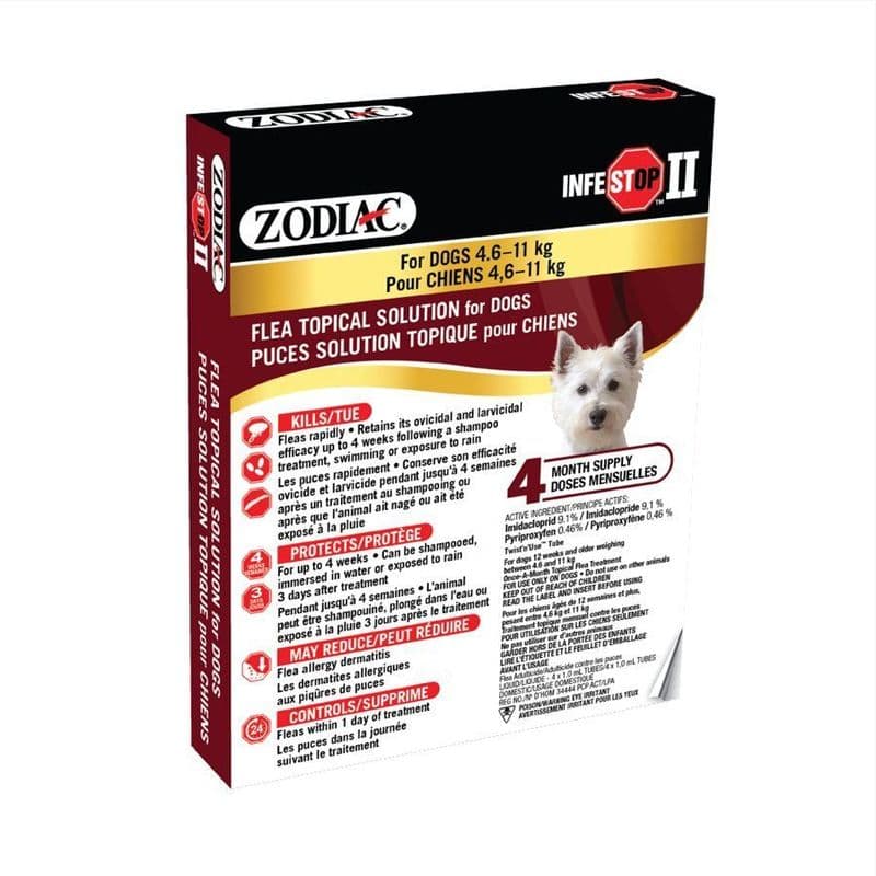 Zodiac Infestop II Adulticide For Dogs 4.6 KG - 11 KG
