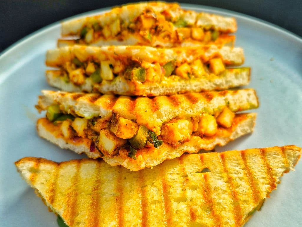 Paneer Tikka Sandwich