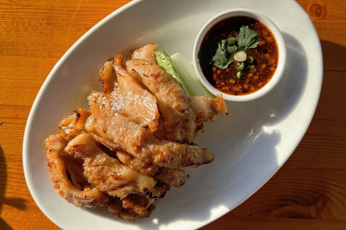 A10. Kor Moo Yang (Grilled Pork Jowl)