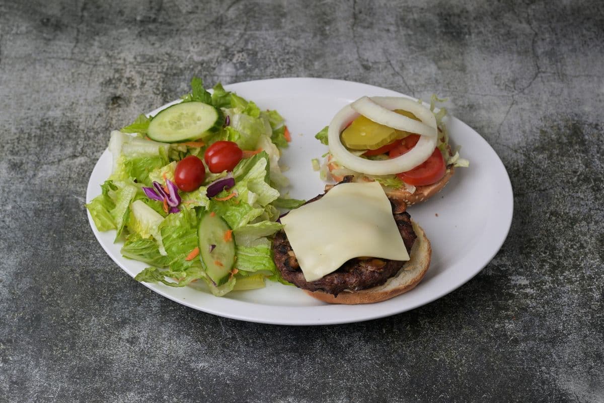 BBQ Mushroom Swiss Burger