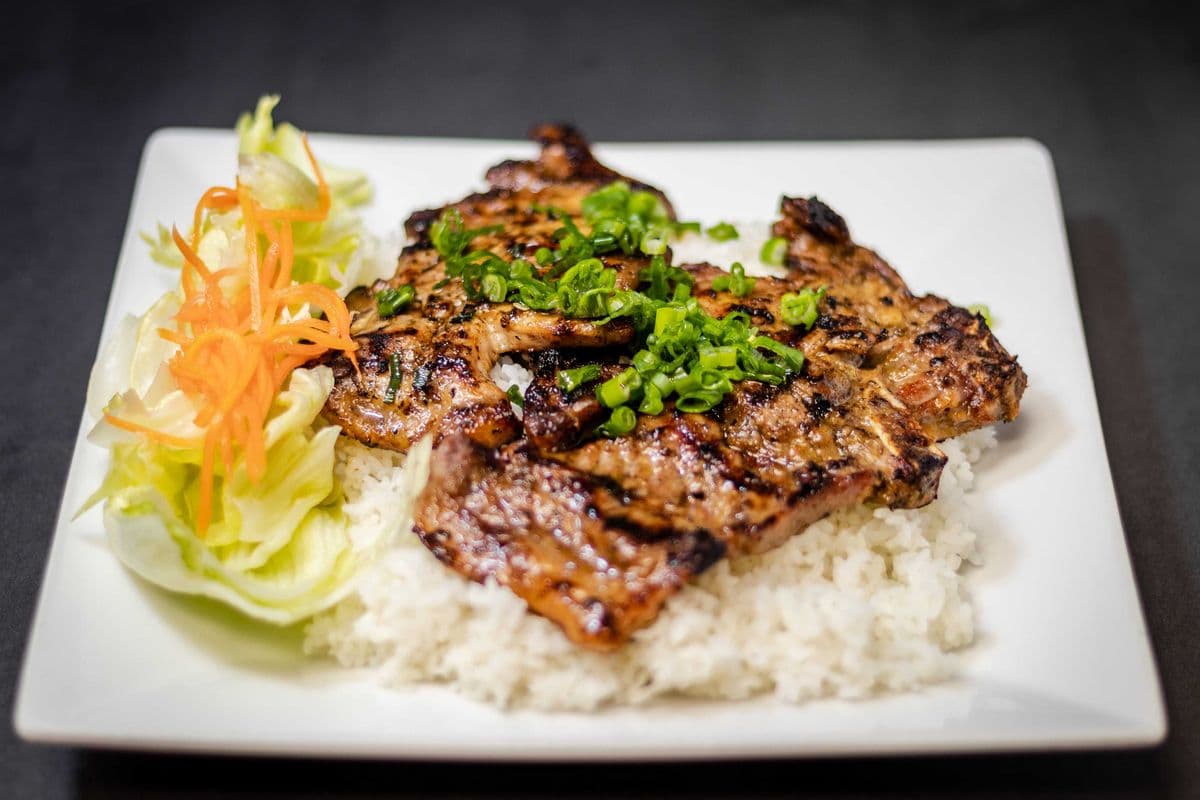 27. Two Pieces of Porkchop on Steamed Rice