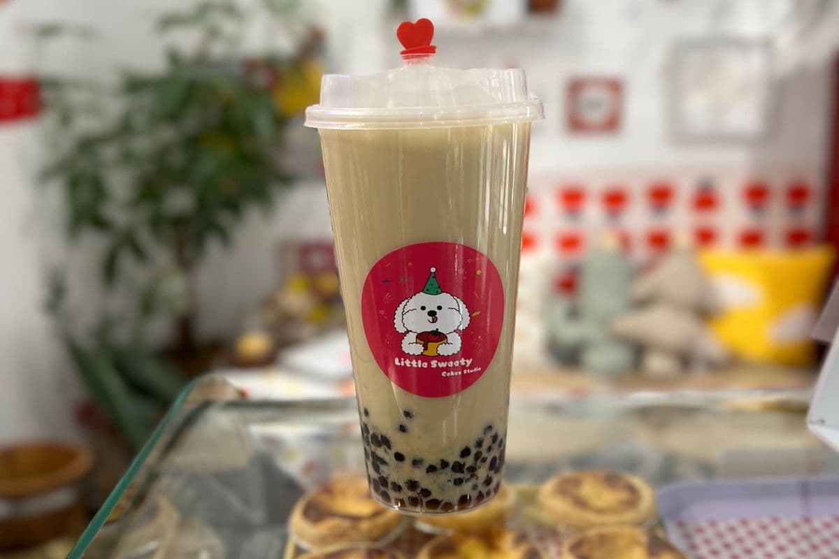 Honeydew pearls milk tea (600ml)