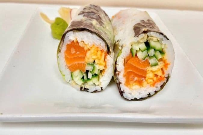 Maki de printemp au saumon / Salmon Spring Maki