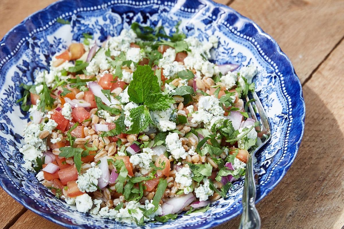 Farro tabbouleh