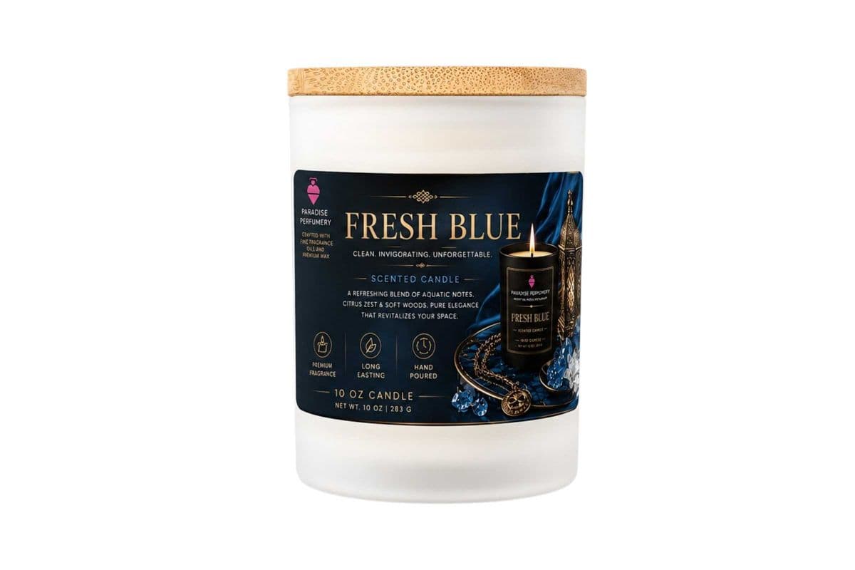 Paradise Perfumery Candles Fresh Blue (10 OZ)