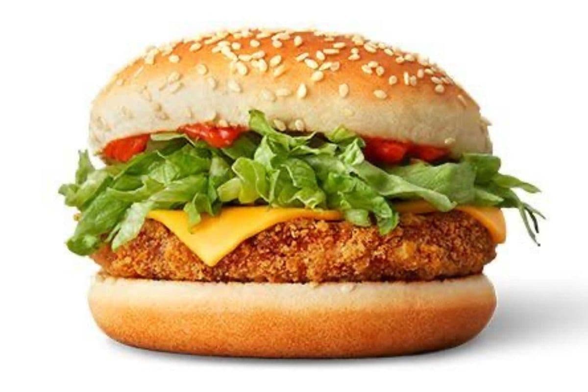 Desi Cheesy Tikki Burger