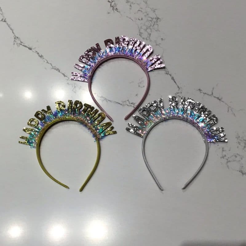 "HAPPY BIRTHDAY" Headband