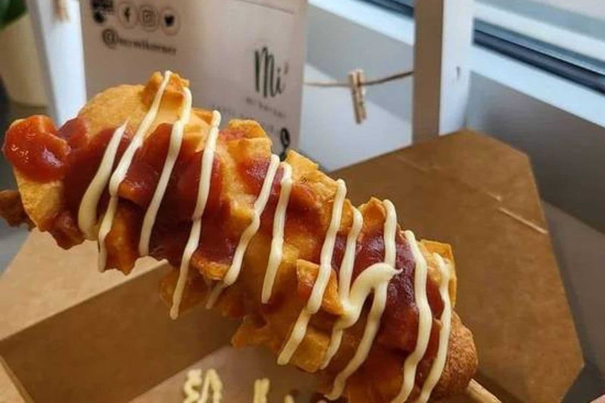 Potato & Mozzarella Fish Cake Corn Dog (Hot - 1 Stick) (1 stick)