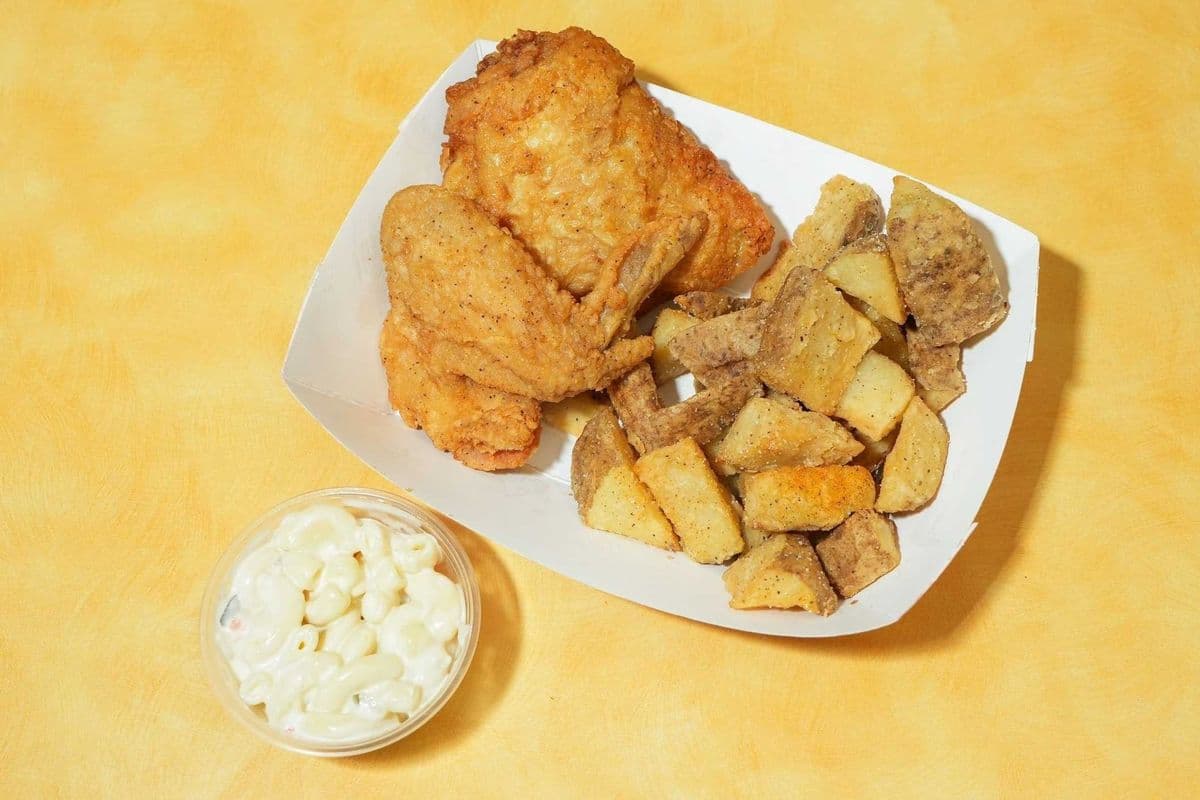 2 Pieces and Wedges or Fries (2 pieces with S W/F)