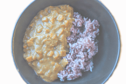 Vegan Japanese Style Curry on Rice