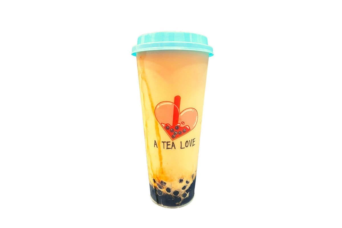 Cappuccino with Coffee Jelly Bubble Tea