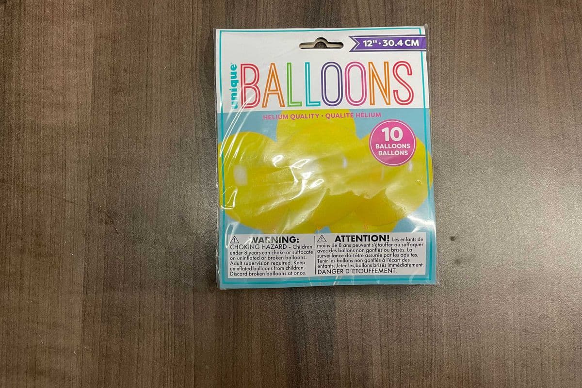 Balloon Latex 12" Yellow 10pk (10 Pack)