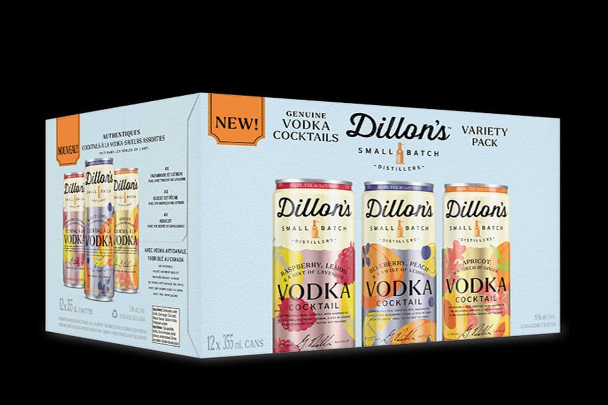 DILLON'S VODKA VARIETY PK 12*355ML (12 x 12*355ML)