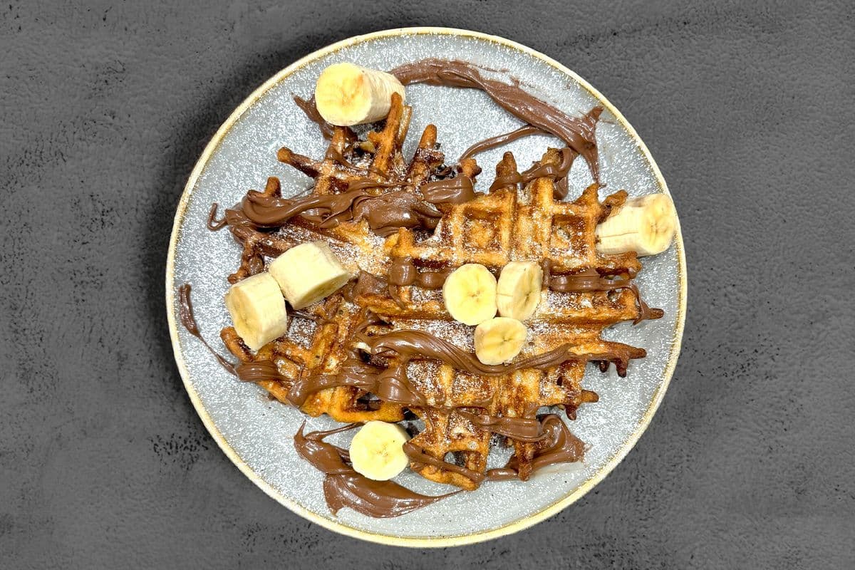 Hazelnut Banana Waffle