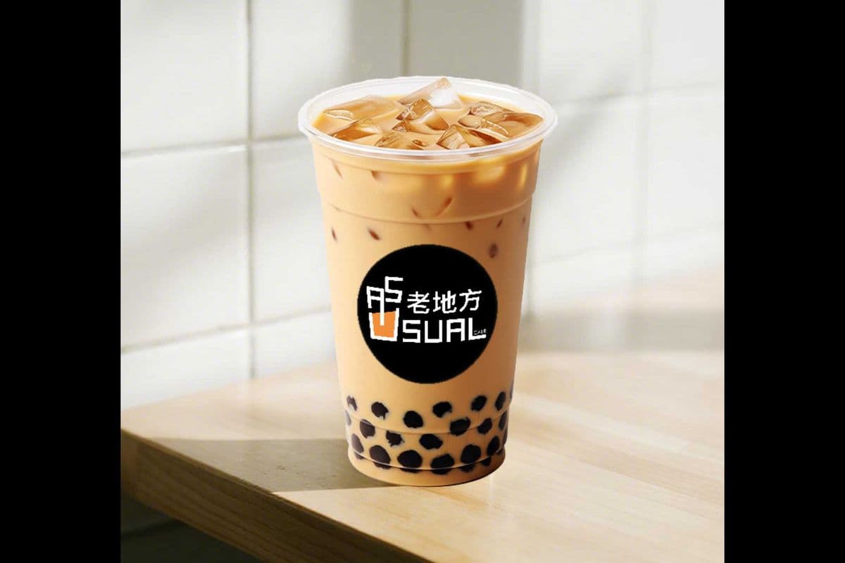 Mango Milk Tea with Pearls / 芒芒珍珠奶茶