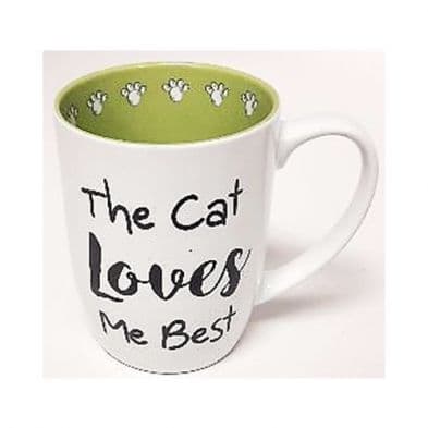 Petrageous The Cat Loves Me Best Coffee Mug
